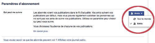 Paramètres de confidentialité de Facebook - abonnement e-reputation-Facebook12