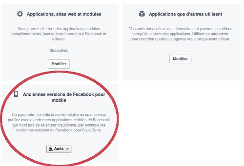 Paramètres de confidentialité de Facebook - ancienne version e-reputation-Facebook17