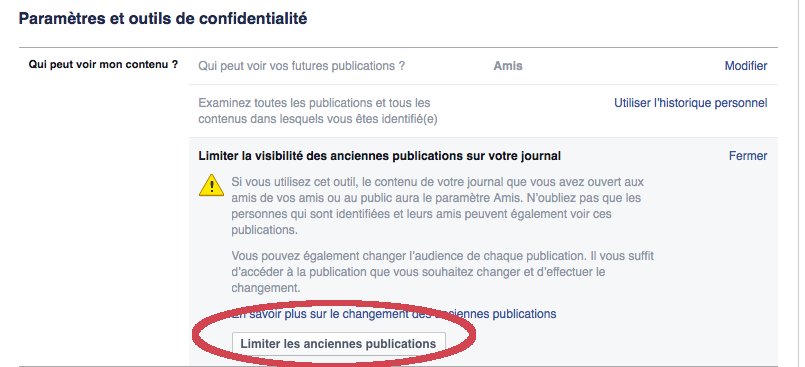 Paramètres de confidentialité de Facebook pour les publications e-reputation-Facebook3