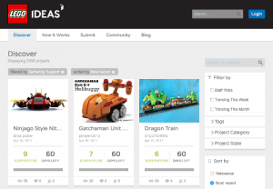 Les projets Lego Ideas